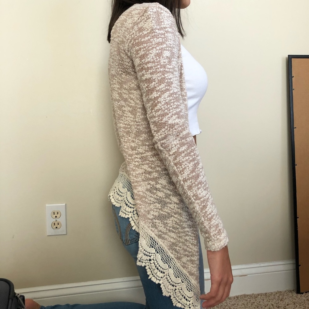 Knitted Cream Cardigan - Picture 2 of 3